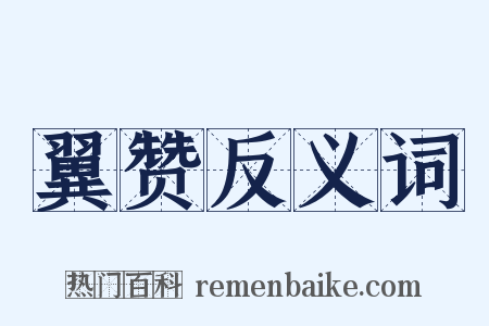 翼赞反义词是什么意思的图片